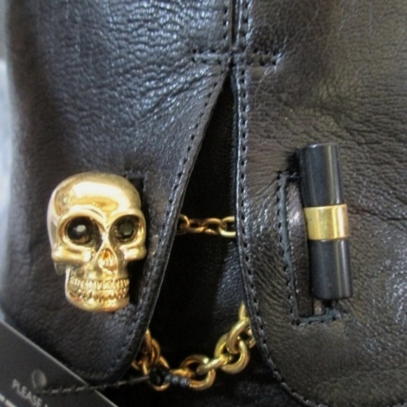 Alexander McQueen Shoes - NIB ALEXANDER MCQUEEN Leather SKULL BOOT NEW